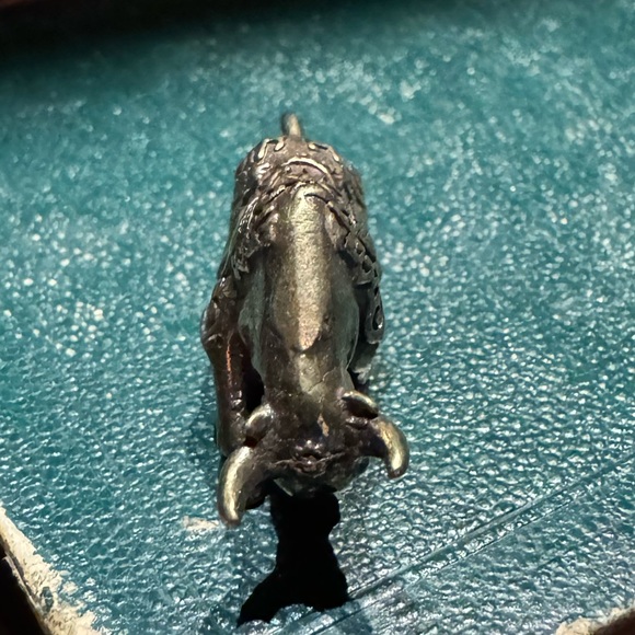 Solid Brass Bull Vintage-style Sculpture Desk Decor - Picture 4 of 8